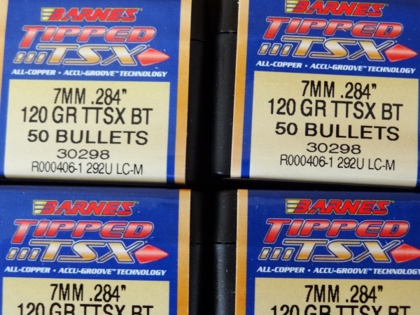 7mm .284 TTSX 120 GR ( 50 Stück)